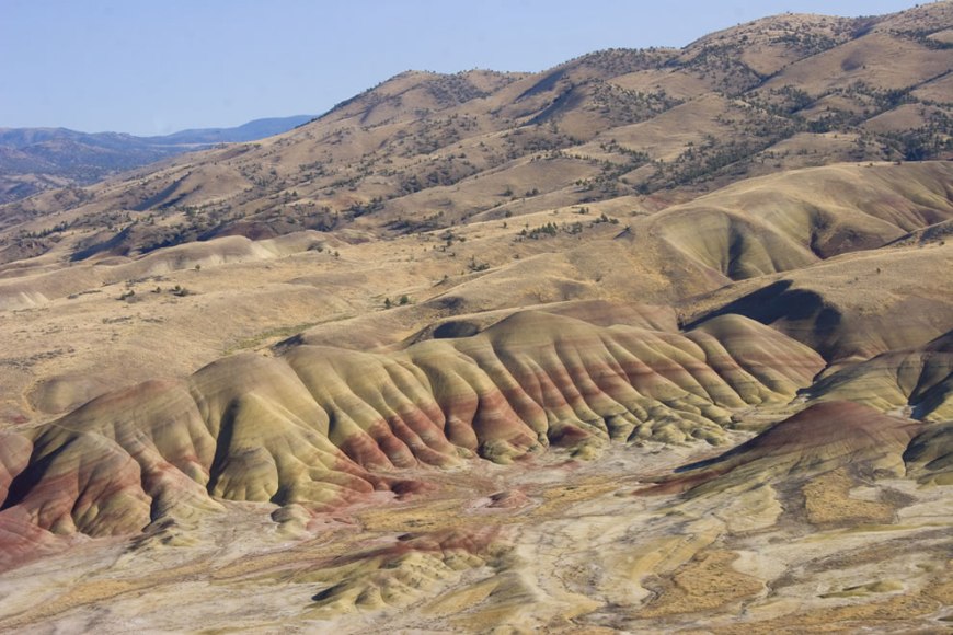 Strata at the Fossil Beds of Painted Hills John Day National Monument