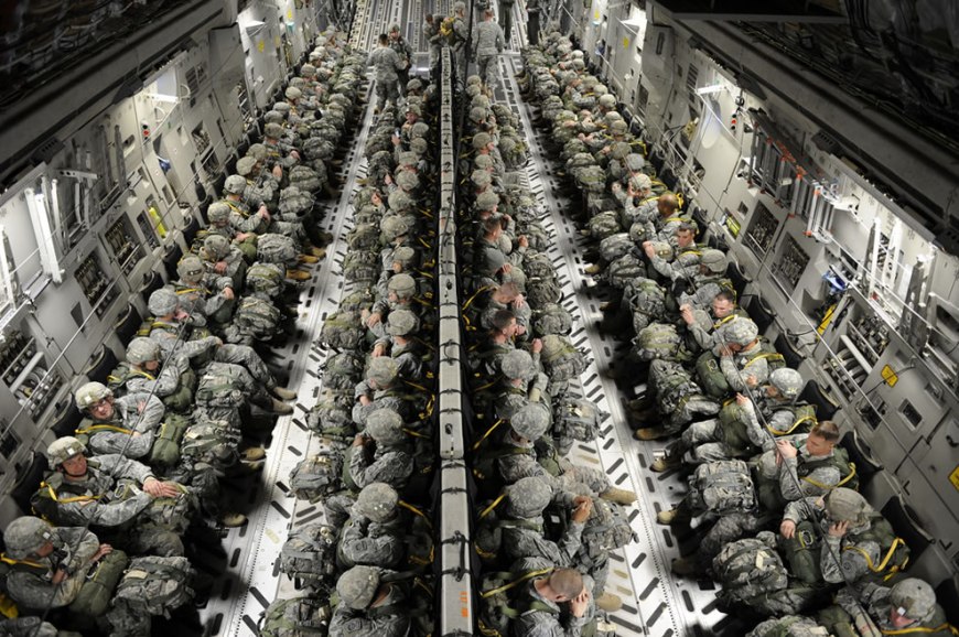 U.S. Army paratroopers with the 82nd Airborne Division