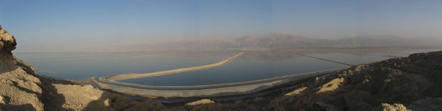 Panorama of the Dead sea from Mount Sodom